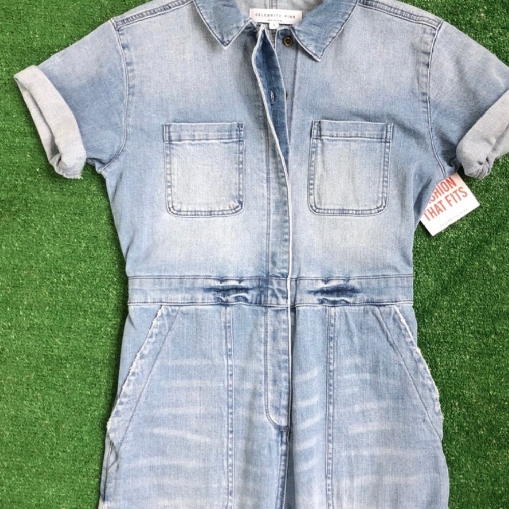 Denim jumper.